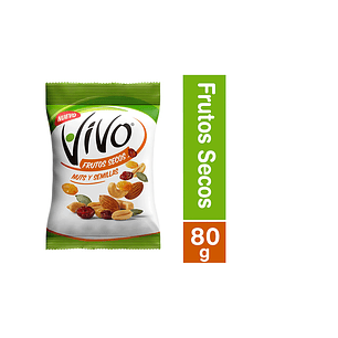 NUTS SEMILLAS FRUTOS SECOS VIVO 80 GRS.