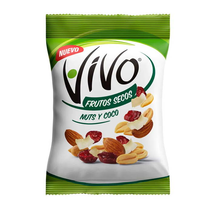 NUTS FRUTOS SECOS Y COCO VIVO 80 GRS. 1