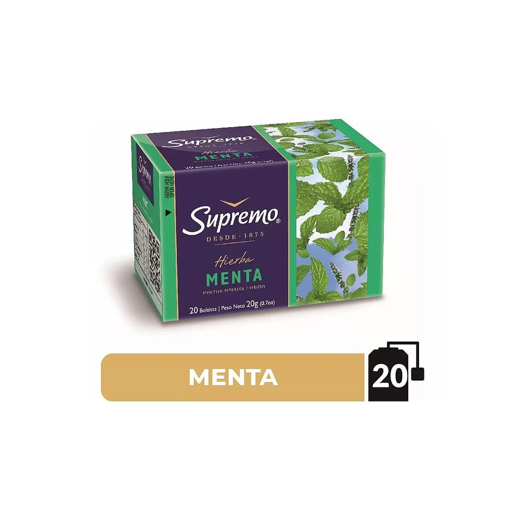 TE HIERBAS SUPREMO MENTA 20 BOLSITAS 1