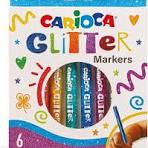 MARCADOR CARIOCA GLITTER 6 COLORES 1