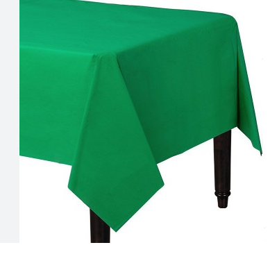 MANTEL PLASTICO GLAM VERDE 137x274Cms 1