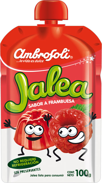 JALEA AMBROSOLI POUCH FRAMBUESA 100GRS 1