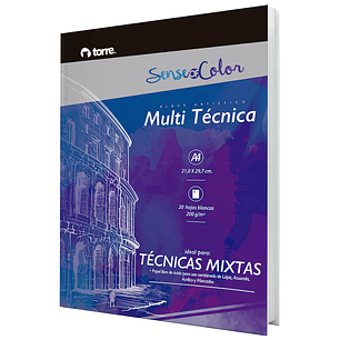 BLOCK ARTISTICO MULTI TECNICA TORRE A4 20Hjs 200Grs 21,0 x 29,7 CM