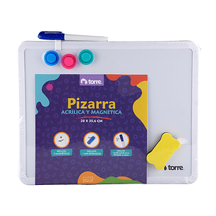 PIZARRA ACRILICA MAGNETICA TORRE 28 X 35,6CMS. (CM)