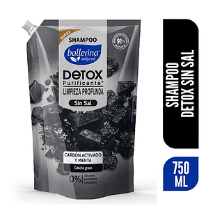 SHAMPOO BALLERINA DOYPACK CARBON S/SAL 750ML.