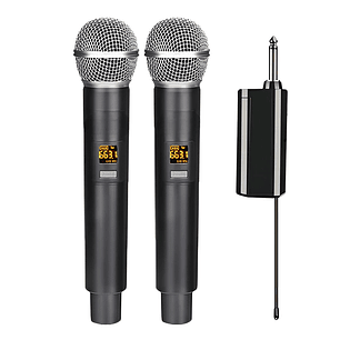 KIT MICROFONOS INALAMBRICOS PHILCO UHF WM314