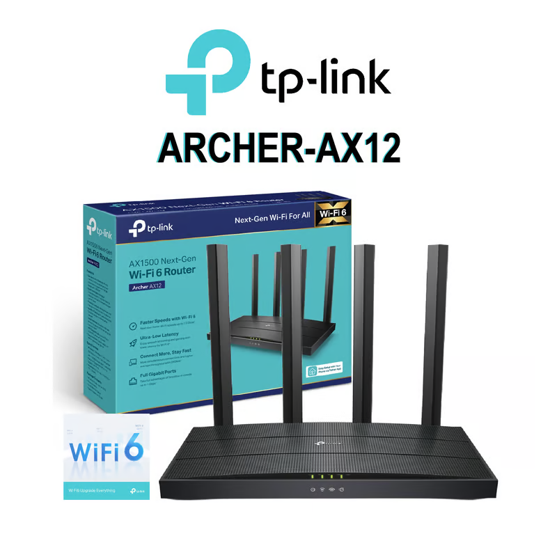 ROUTER INALAMBRICO ARCHER AX12 TP-LINK AX1500 WIFI 6 1