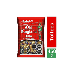 BOLSA CALUGAS OLD ENGLAND TOFFEE AMBROSOLI SURTIDO 450 GRS.