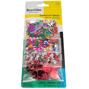 CONFETI PARA MANUALIDADES BARRILITO AMOR 4 BOLSAS 7 GRS
