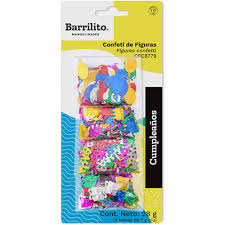 CONFETI PARA MANUALIDADES BARRILITO CUMPLEAÑOS 4 BOLSAS 7 GRS 1