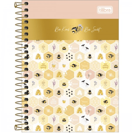CUADERNO TILIBRA TOP CARTA 7mm 120 Hjs 3 MATERIAS  HONEY BEE   1