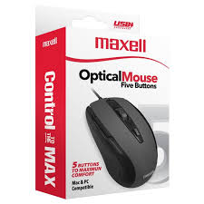 MOUSE OPTICO MAXELL MOWR-105  NEGRO 1