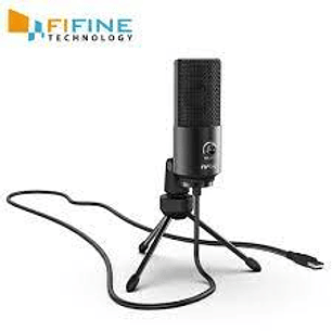 MICROFONO CONDENSADOR FIFINE USB K669B NEGRO 
