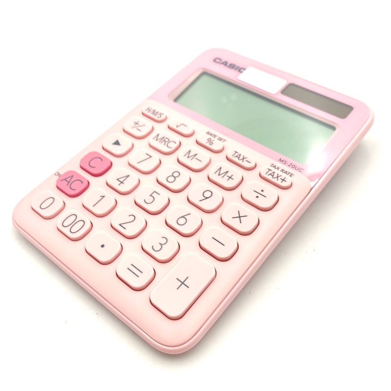 CALCULADORA CASIO DE ESCRITORIO 12 DIGITOS MS-20UC-PK 1