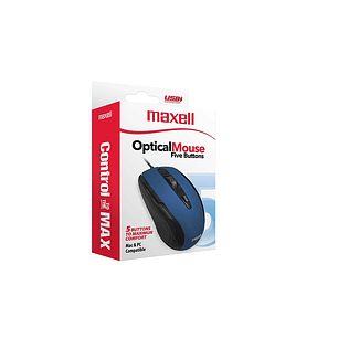 MOUSE ALAMBRICO MAXELL OPTICO MOWR- 105 NAV BLUE