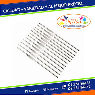 CROCHET METALICO 14 UNID.NILSA