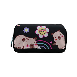 ESTUCHE HEAD ERASER CAPIBARAS NEGRO