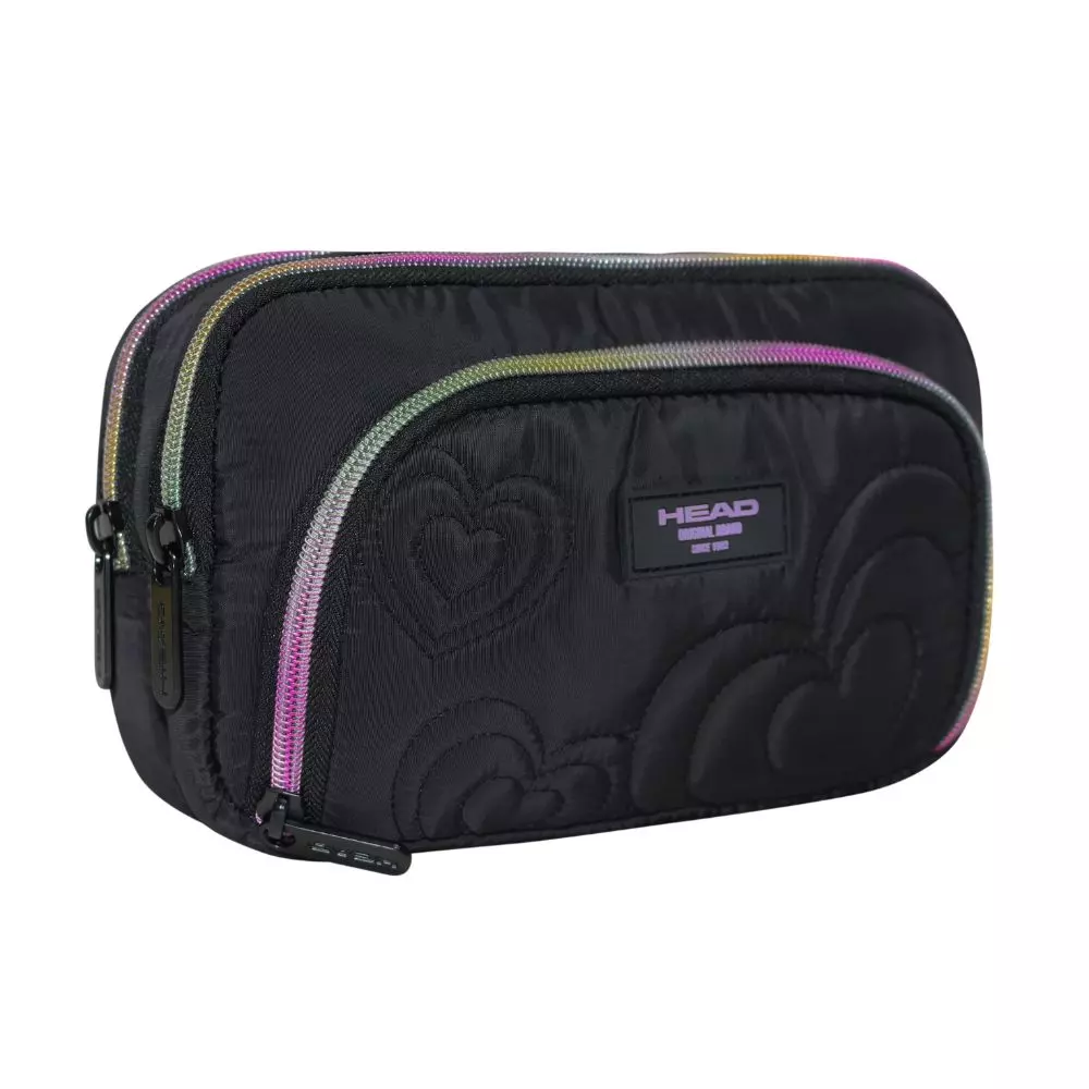 ESTUCHE HEAD CASE HEART QUILT NEGRO  1