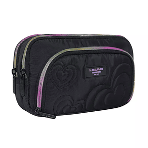 ESTUCHE HEAD CASE HEART QUILT NEGRO 