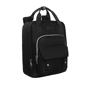 MOCHILA HEAD ALPHA NEGRO SILVER 20 LTS