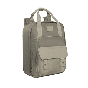 MOCHILA HEAD ALPHA COLOR BLOCK TAUPE 20 LTS