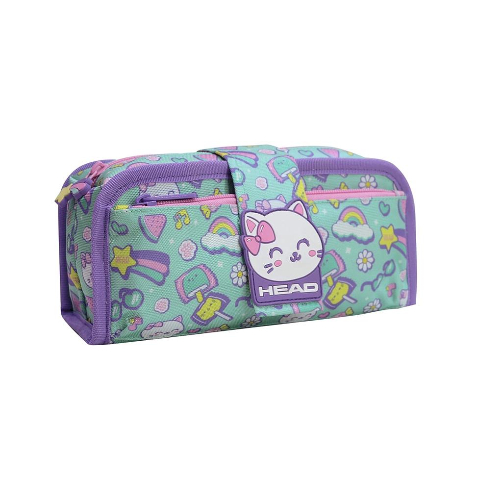 ESTUCHE HEAD CHERRY CAT PRINTS MENTA 1
