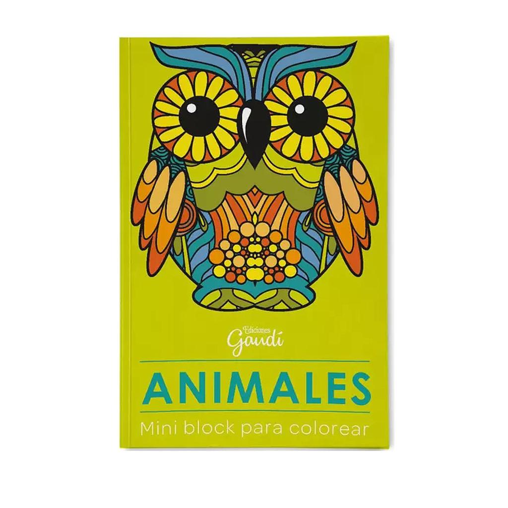 BLOCK MINI PARA COLOREAR ANIMALES (EDICION GAUDÍ) 1