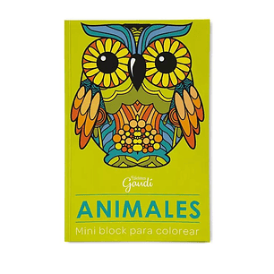 BLOCK MINI PARA COLOREAR ANIMALES (EDICION GAUDÍ)