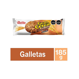GALLETON GRAN CEREAL AVENA-CACAO 185 GRS.