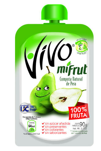 COMPOTA MI FRUT VIVO PERA 90GRS 1