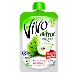 COMPOTA MI FRUT VIVO PERA 90GRS