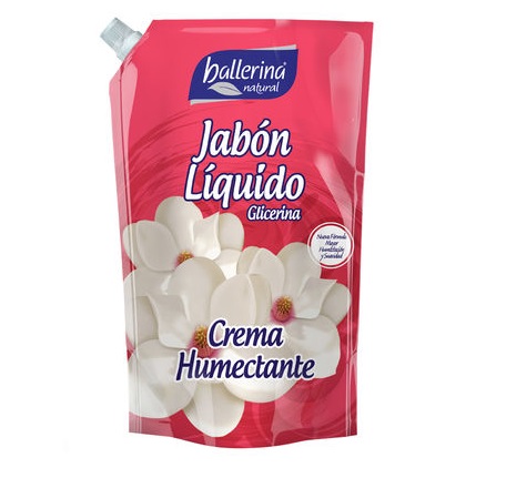 JABON LIQUIDO BALLERINA 1000 ML DOYPACK CREMA HUMECTANTE 1