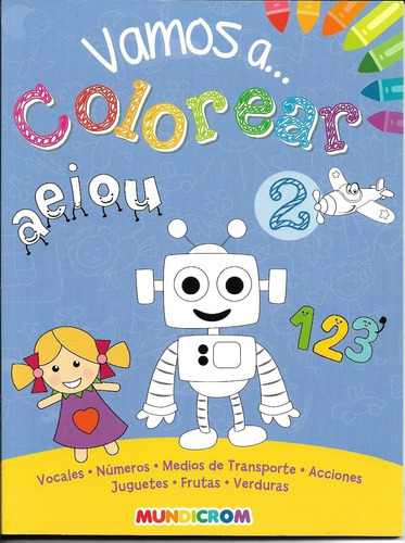 LIBRO MUNDICROM VAMOS A COLOREAR 2 1