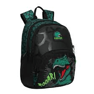 MOCHILA HEAD GUM DINO STONE VERDE 17 LTS