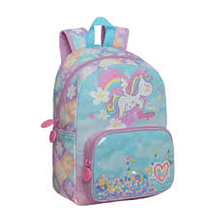MOCHILA HEAD POP UNICORNIO FLORES LILA 8 LTS