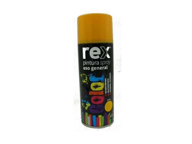 PINTURA SPRAY REX USO GENERAL AMARILLO 400ML  1