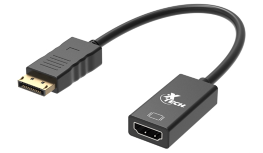 ADAPTADOR DISPLAYPORT A HDMI XTECH XTC3778 20CM 1