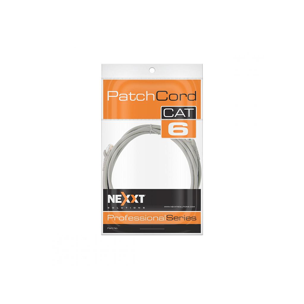 CABLE PATCH CORD NEXXT AB361NXT40 CAT6 3M GRIS 1