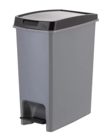 BASURERO PLASTICO CON TAPA Y PEDAL REYPLAST 12,5 LTS.  1