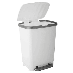 BASURERO PLASTICO CON TAPA Y PEDAL REYPLAST 25 LTS. 