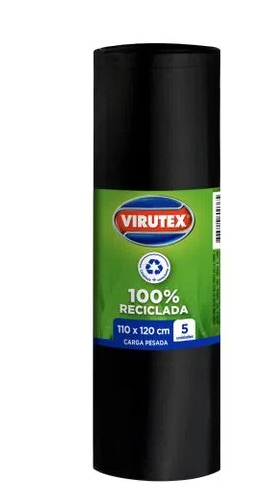 BOLSA BASURA VIRUTEX CLASICA  110 x 120  (5 unidades) ( CA ) 1