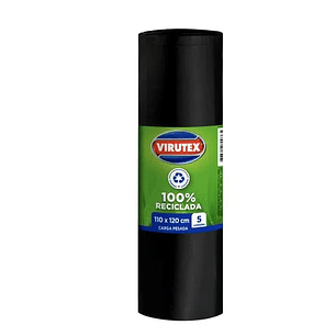 BOLSA BASURA VIRUTEX CLASICA  110 x 120  (5 unidades) ( CA )