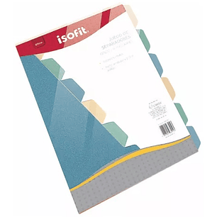 SEPARADOR ISOFIT OFICIO 6 POSIC. D/CARTULINA 
