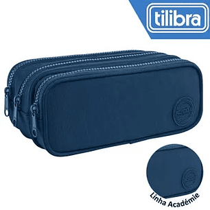 ESTUCHE TILIBRA ACADEMIE TRIPLE AZUL