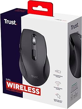 MOUSE INALAMBRICO TRUST SURA BLACK 25479 1