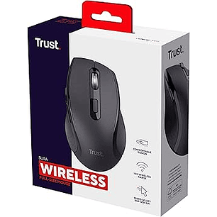 MOUSE INALAMBRICO TRUST SURA BLACK 25479