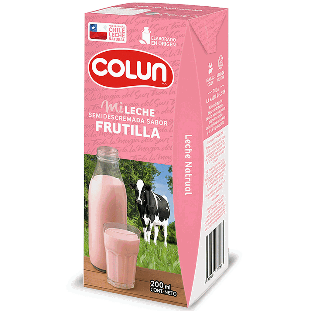 LECHE COLUN FRUTILLA SEMIDESCREMADA 200ML 1