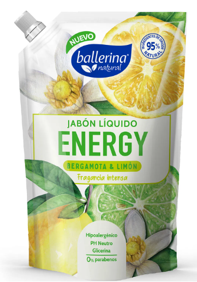 JABON LIQUIDO BALLERINA 750 ML DOYPACK ENERGY  1