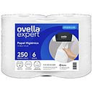 HIGIENICO JUMBO OVELLA 6 X 250 Doble Hoja ( CA )