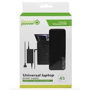 CARGADOR UNIVERSAL GENERAL POWER 45W SLIM AUTOMATICO